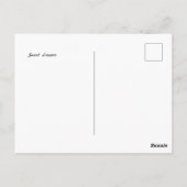 Vrouw op een maansikkel briefkaart (Achterkant)