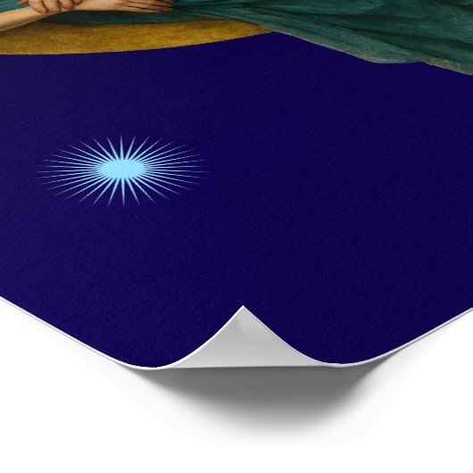 Vrouw op een maansikkel poster (Hoek)