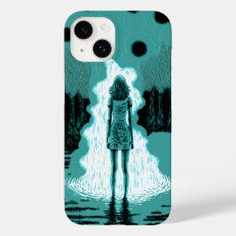 Vrouw op een psychedelische telefoonhoesje voor me Case-Mate iPhone 14 hoesje