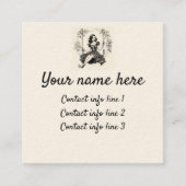 Vrouw op een schommel Swinger Calling Card Vierkante Visitekaartje (Voorkant)