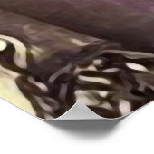  vrouw op het kerkhof poster (Hoek)