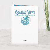 Vrouw op het strand Abstract Denken aan jou Kaart (Achterkant)