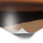 Vrouw op het strand foto afdruk (Hoek)