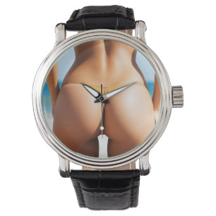 Vrouw op het strand horloge