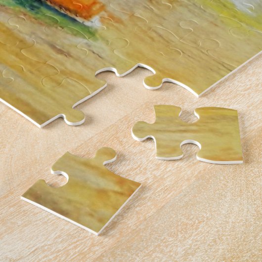 Vrouw op het strand Puzzel (Zijkant)