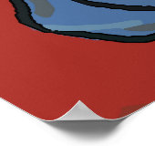 Vrouw op mobiele telefoonstatistieken poster (Hoek)