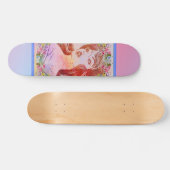 Vrouw op skateboard (Horizontaal)