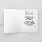 Vrouw op trouwdag kaart (Binnen)