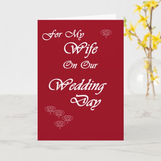 Vrouw op trouwdag kaart (Gele Bloem)