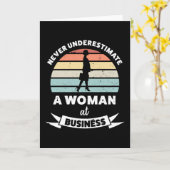 Vrouw op Werk Zakenvrouw Cadeau Moeder Kaart (Gele Bloem)