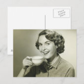 Vrouw-opbergbekers Briefkaart (Voorkant / Achterkant)