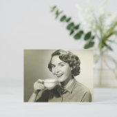 Vrouw-opbergbekers Briefkaart (Staand voorkant)