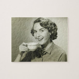 Vrouw-opbergbekers Legpuzzel