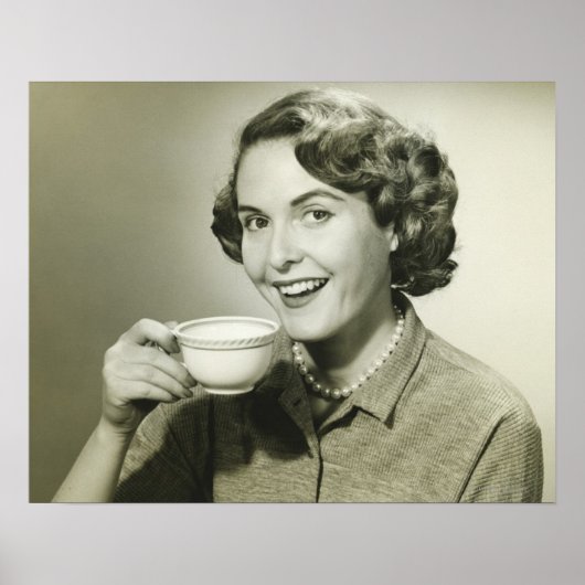 Vrouw-opbergbekers Poster (Voorkant)