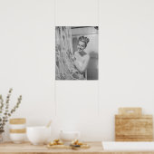 Vrouw opgepakt poster (Keuken)