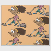 Vrouw-opstapeling Cadeaupapier (Vlak)