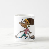 Vrouw-opstapeling Koffiemok