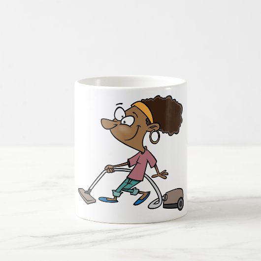 Vrouw-opstapeling Koffiemok