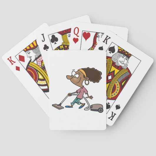 Vrouw-opstapeling Pokerkaarten (Achterkant)