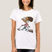 Vrouw-opstapeling T-shirt (Voorkant)