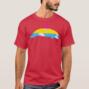 Vrouw Orca Pansexual Flag T-shirt