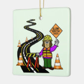 Vrouw Ornament van de Controle van het Verkeer van (Links)