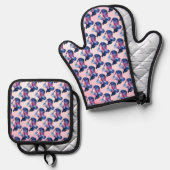 Vrouw Ovenwant & Pannenlap Set (Voorkant / Achterkant)