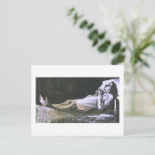 Vrouw over haar sterfbed Van Gogh Fine Art Briefkaart (Staand voorkant)