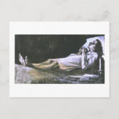Vrouw over haar sterfbed Van Gogh Fine Art Briefkaart (Voorkant)