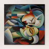 Vrouw paar kubisme legpuzzel (Horizontaal)
