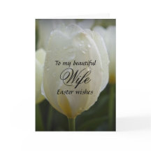 Vrouw / Paaswensen - Elegante witte tulp