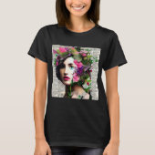 Vrouw Papier Collage Art T-shirt (Voorkant)