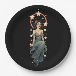  VROUW PAPIEREN BORDJE