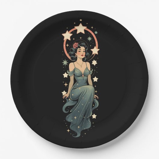  VROUW PAPIEREN BORDJE (Voorkant)