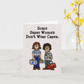 Vrouw Paramedica EMT Day Wenskaart Kaart (Gele Bloem)