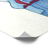 Vrouw Parasol Portret  Kunst Poster (Hoek)