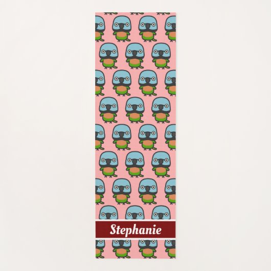 vrouw Parkiet met rode borst Yogamat (Voorkant)