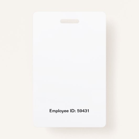 Vrouw Pastor Custom Badge (Achterkant)