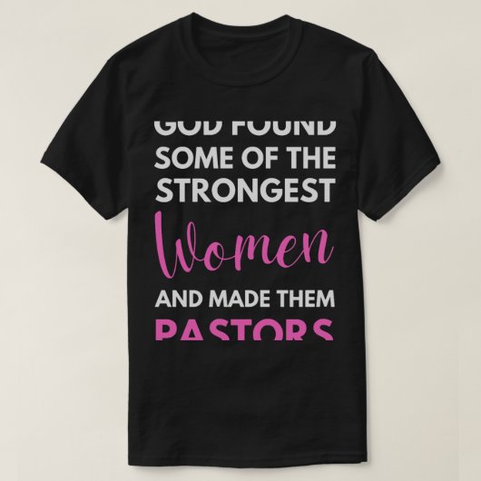 Vrouw Pastor - Vrouwen Prediker T-shirt (Design voorkant)