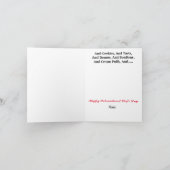 Vrouw Pastry Chef Funny Wenskaart Kaart (Binnen)