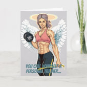 Vrouw Personal Trainer of Coach Gym Verjaardag Kaart (Voorkant)