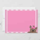 Vrouw Pet Birthday Party Invitation Kaart (Achterkant)