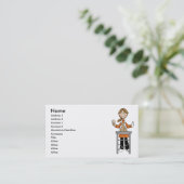 Vrouw Pet Groomer Visitekaartje (Staand voorkant)