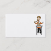 Vrouw Pet Groomer Visitekaartje (Achterkant)