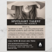 Vrouw Pet Model, modellenbureau, modelagent Flyer (Voorkant)