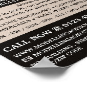 Vrouw Pet Model, modellenbureau, modelagent Poster (Hoek)