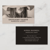 Vrouw Pet Model, modellenbureau, modelagent Visitekaartje (Voorkant / Achterkant)