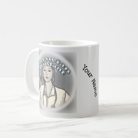 Vrouw Physician Assistant Koffiemok (Voorkant links)