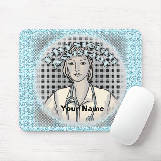 Vrouw Physician Assistant Muismat (Met muis)