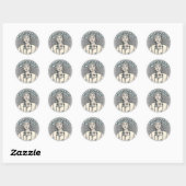 Vrouw Physician Assistant Ronde Sticker (Vel)